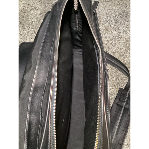 Coach Men's Black Leather Satchel Briefcase Laptop Bag - Picture 5 of 9